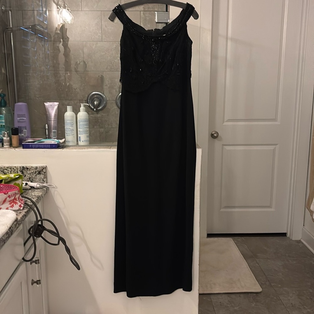 Badgley Mischka Black Sweetheart Gown for Weddings